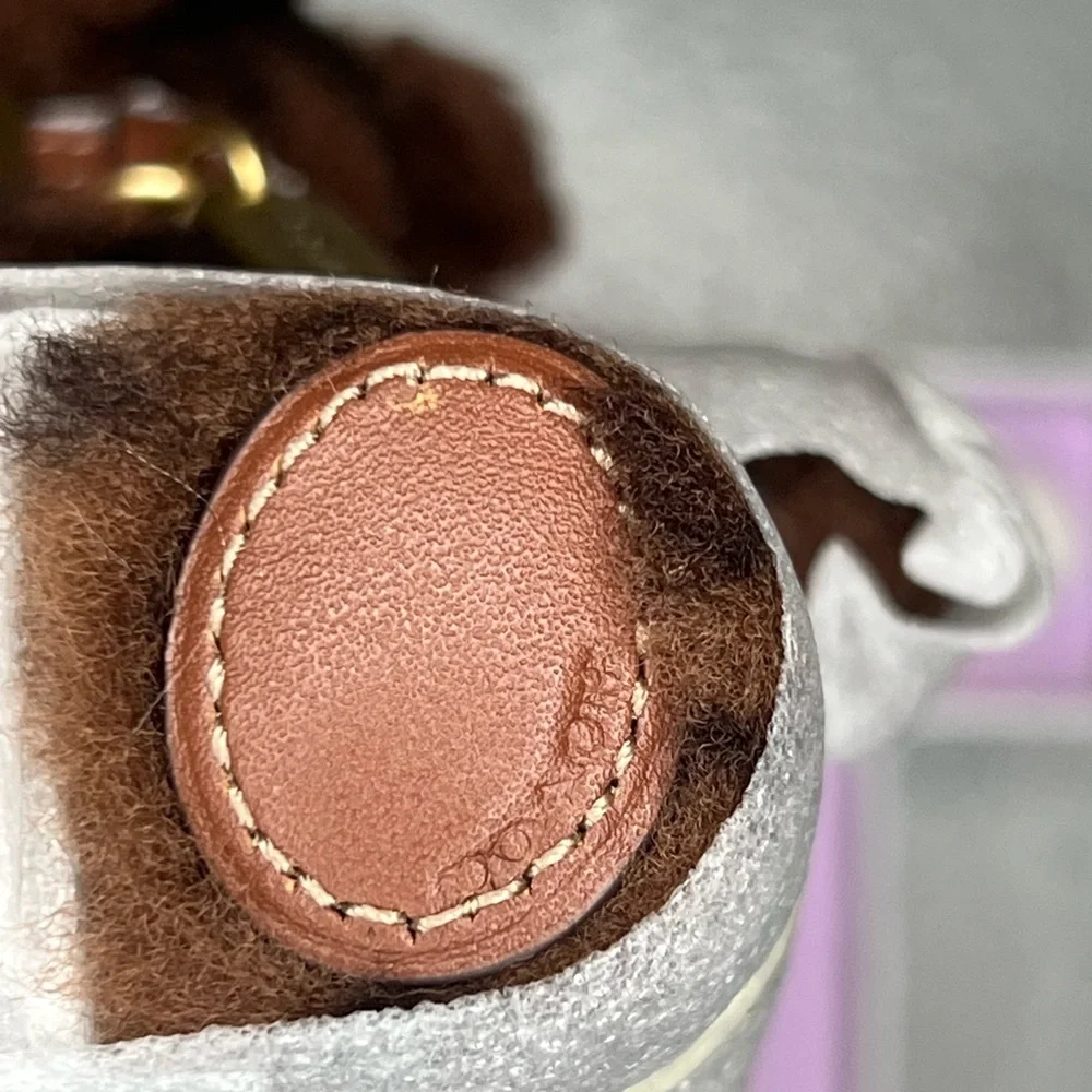 Coach Bear Bag Charm In Shearling